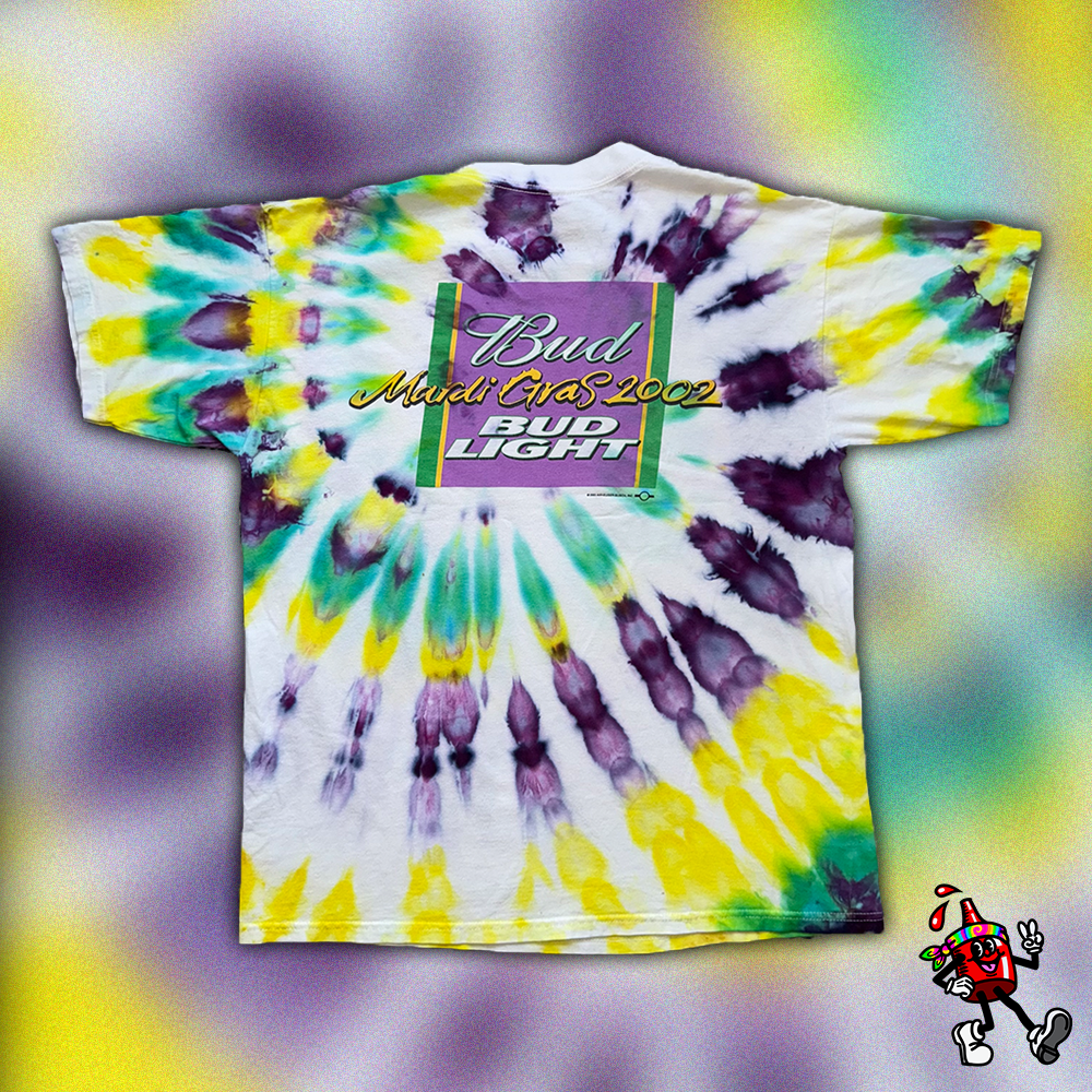 2002 Bud Light Mardi Gras T-Shirt (Large)