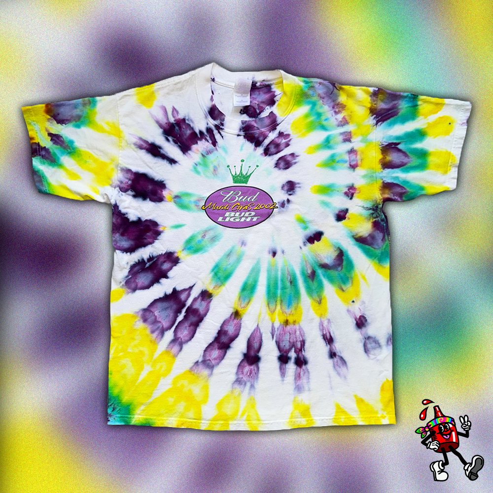2002 Bud Light Mardi Gras T-Shirt (Large)